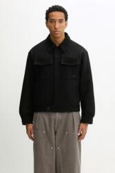 Filling Pieces férfi kabát gyapjúval Box Varsity - fekete XL