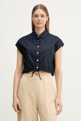 Gaudi női pamut ingblúz - sötétkék 42