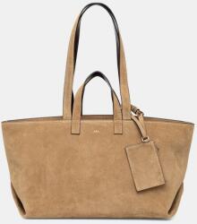 APC A. P. C. táska női velúrbőr LE DRUMMER - bézs Univerzális méret