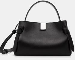 Yuzefi női bőr keresztpántos táska GYOZA MINI - fekete Univerzális méret