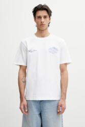 Filling Pieces t-shirt férfi pamut Citrus - fehér XL