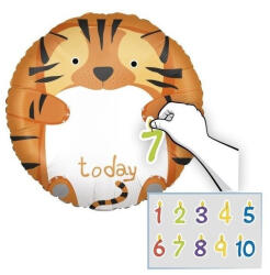  Állatos Zoo fólia lufi 46 cm személyre szabható (PNN96385) - aprotalpak