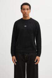 Filling Pieces férfi gyapjú pulóver Knit Sweater Raglan - fekete L