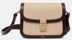 APC A. P. C. keresztpántos táska női SAC GRACE SMALL - bézs Univerzális méret