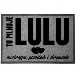 TabPrint Lábtörlő Szürke Ajándék Kutyusnak A Kutya Nevével Itt Őrzi (WYCIERACZKA SZARA Z IMIENIEMPSA PXX906)