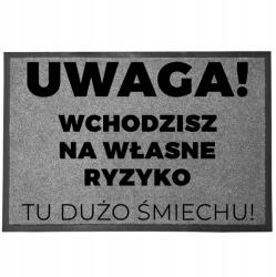 TabPrint Lábtörlő Bejárati Monokróm 40X60 Dekoráció Nyomtatás Ajándék Divatos Stílus (WYCIERACZKA TRWAŁA SZARA MONOCHROM MOCNA STYL)