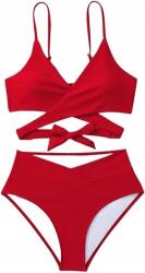 Shein Fürdőruha Felső Piros Sima L 1EC