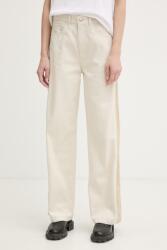 rag & bone széles szárú női farmer Logan - bézs 28