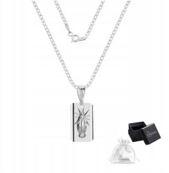 Ulex Premium Lánc Nyaklánc Csodálatos Medál Ezüst pr. 925 Keresztelő áldozás 45 cm (M-166-MS-PD-050/45-ES)