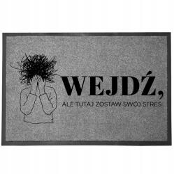 TabPrint Lábtörlő Bejárati Monokróm 40X60 Dekoráció Divatos Stílus Nyomtatás Ajándék (WYCIERACZKA TRWAŁA MOCNA STYL SZARA MONOCHROM)