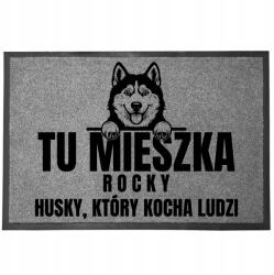 TabPrint Lábtörlő Bemeneti Szürke Padló A Kutyus Számára Kutya Névvel Husky (WYCIERACZKA SZARA Z IMIENIEMPSA PXX942)