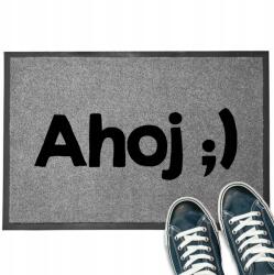 TabPrint Lábtörlő Bejárati Szürke 40X60 Monokróm Nyomtatás Szia ; ) MIX Minták ( WEJŚCIOWA 40x60 TRWAŁA WYCIERACZKA)