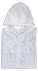  Esőkabát patenttal és kapucnival, XL méretben PVC-ből