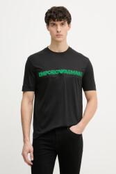 Giorgio Armani T-shirt férfi lyocellel - fekete S