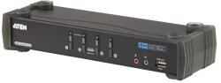 ATEN KVMP Switch USB, DVI + Audio, 4 port - CS1784A (CS1784A-AT-G)