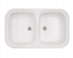 Polimat Mosogatótálca 79x48 cm 2 kamrás szifon (1019)