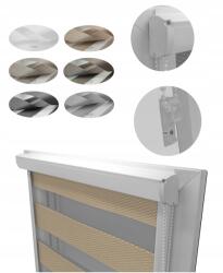 ESTAdeco Roló Éjjel-nappal Prestige Kazettában Vezetősínek Bármilyen Méretben 1x150 cm (roleta D/N Kaseta LUX 1x150 PRESTIGE)