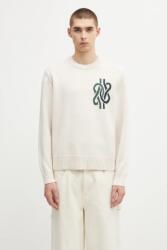 Filling Pieces férfi pulóver gyapjúval Knit Sweater Knot - bézs XL