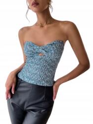  Kék Fodros Felső, Hozzáillő Fazon