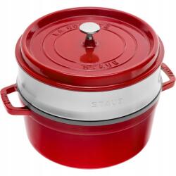 Staub La Cocotte Kerek öntöttvas fazék 3.8 ltr betéttel piros (405088230)