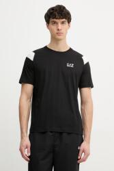 EA7 Emporio Armani T-shirt férfi pamut - fekete M - answear - 16 990 Ft
