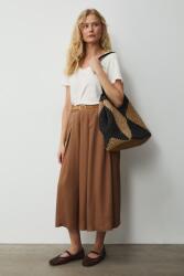 Medicine rakott szoknya lyocellből - sárga M