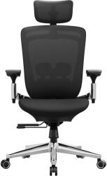 Brius Scaun de birou ergonomic reglabil cu tetiera si suport lombar, inclinare 135A , maxim 150 kg, 70x70x125 cm, negru (EZ-OBN068B01)