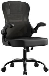 Brius Scaun de birou ergonomic, reglabil pe inaltime, suport lombar, functie balans, 60x60x105 cm, negru (EZ-OBN042BH02)
