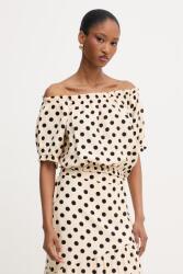 Morgan váll nélküli női viszkózzal - bézs 40