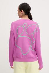 Jack Wolfskin melegítőfelső női pamut Celebrate The Paw - rózsaszín XS