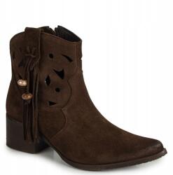 Karino 5923 Barna Áttört Bőr Béleletlen Bakancs 38-AS (5923/015-P MOKKA)