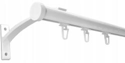 ESTAdeco Alumínium Sínes Karnis 20mm Fehér 150cm Luna szett kampókkal (Karnisz I 20mm SZYNA ALU + agrafki)