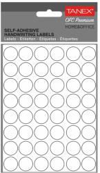 Tanex Etichete autocolante rotunde albe, 16 mm, TANEX, 480 buc/set