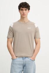 EA7 Emporio Armani póló férfi pamut - barna M