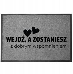 TabPrint Lábtörlő Bejárati Szürke Otthoni Dekoratív Ajándék Emlék 60X40cm (WYCIERACZKA WSPOMNIENIE SZARA)