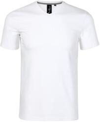 MALFINI Tricou bărbați Action V-neck - Albă | L (7000015)