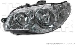 Fiat Strada 2005-2009 - Fényszóró 2H7 bal, króm házas (motorral) DEPO