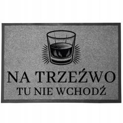 TabPrint Lábtörlő Bejárati Monokróm 40X60 Ajándék Stílus Nyomtatás Divatos Dekoráció (WYCIERACZKA MONOCHROM STYL SZARA TRWAŁA MODNA)