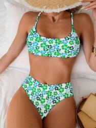 Shein Többszínű Kétrészes Virágmintás Bikini Fürdőruha Shein L