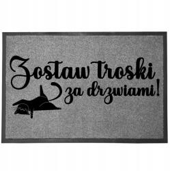 TabPrint Lábtörlő Bejárati Monokróm 40X60 Nyomtatás Ajándék Stílus Divat Dekoráció (WYCIERACZKA SZARA MONOCHROM STYL TRWAŁA MOCNA)