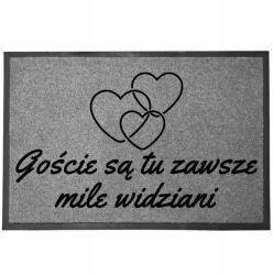 TabPrint Lábtörlő Bejárati Monokróm 40X60 Divatos Nyomtatás Ajándék Dekoráció Stílus (WYCIERACZKA MOCNA SZARA MONOCHROM TRWAŁA STYL)