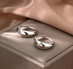  16mm-es 925-ös ezüst karika fülbevaló, egyszerű női karikák (Bomevarica0293)