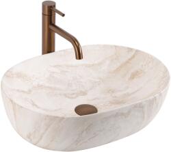 Rea Amelia Callisto, pultra szerelhető mosdó 480x345x135 mm, kőutánzat, REA-U0637 (REA-U0637)