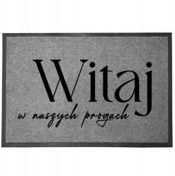 TabPrint Lábtörlő Bejárati Szürke Otthoni Dekorációs Ajándék Küszöbök 60X40cm (WYCIERACZKA NASZE PROGI SZARA)