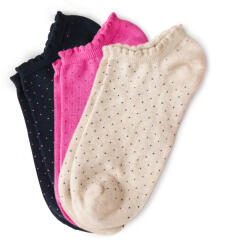 Tchibo - 3 pár női bokazokni - nő - méret 35-38 - kék - tchibo - 3 795 Ft