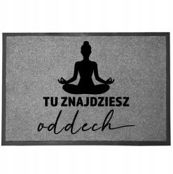 TabPrint Lábtörlő Bejárati Szürke Otthoni Dekorációs Ajándék Légzés 60X40cm (WYCIERACZKA ODDECH SZARA)