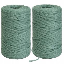 EdiBazzar Juta zsinór szett 2db Dekoratív Természetes Zöld 57, 9m 6, 35mm Zsinór (Sznurek Jutowy Zestaw 2szt Zielony 57,9m)