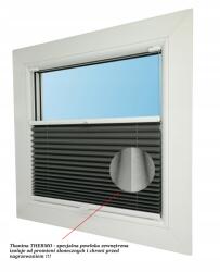 ESTAdeco Pliszé Roló Hőszigetelt redőny egyedi méretre 1x1cm (plisa THERMO profil ALU standard)