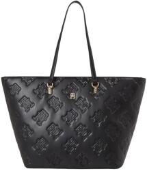 Tommy Hilfiger Női Kézitáska Th Refined Tote Mono Fekete (AW0AW15726 BDS)