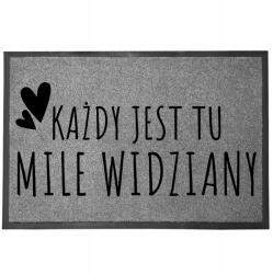 TabPrint Lábtörlő Bejárati Monokróm 40X60 Nyomtatott Ajándék Dekoráció Divatos Stílus (WYCIERACZKA SZARA MONOCHROM TRWAŁA MOCNA STYL)